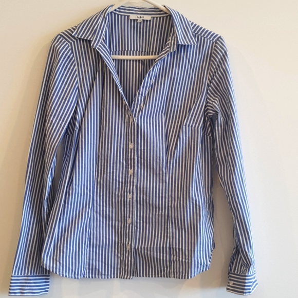 White Striped Button Down Shirt | Poshmark